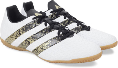 

ADIDAS ACE 16.4 IN Football Shoes For Men(Multicolor, Ftwwht/cblack/goldmt