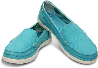 

Crocs Walu Canvas Loafers For Women(Blue