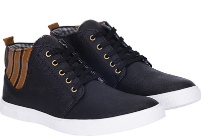 

Kraasa Canvas Shoes Casuals For Men(Black