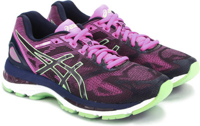 

Asics GEL-NIMBUS 19 Sports Shoe For Women(Blue, Pink, 4987