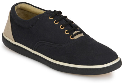 Peponi Sneakers Canvas Shoes For Men(Black