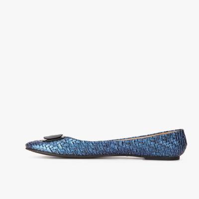 Addons Woven textured ballerina Bellies