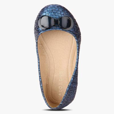Addons Woven textured ballerina Bellies