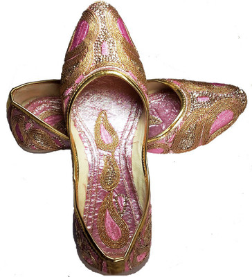 Craft Banaras PANJABI TADKA JUTI Jutis For Women(Pink