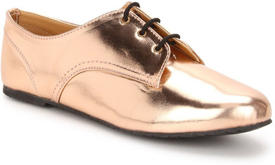 

Chalk Studio Metallique - Rose Gold - Oxford Lace Ups Casuals For Women(Gold