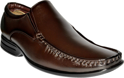 

Leather Chief Slip On Shoes For Men(Brown