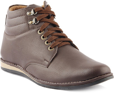 

Big Wing Brown Boots For Men(Brown)