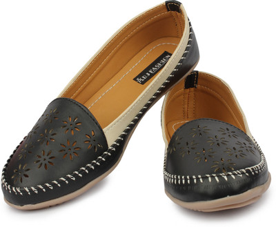 

ABJ Fashion Stylish Black Loafers For Women(Black