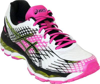 

Asics GEL-NIMBUS 17 Running Shoes For Women(Multicolor, White/black/pink glow