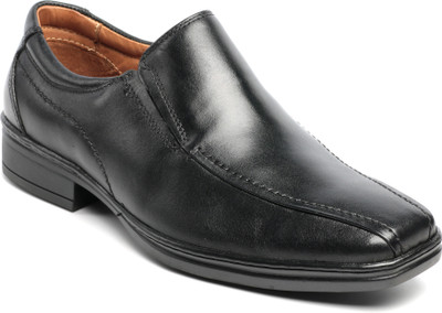

Pavers England Genuine Leather Slip on For Men(Black
