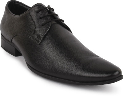 

Buckle Up MENS LEATHER SHOES BU1719_BLACK-Size- Lace Up For Men(Black