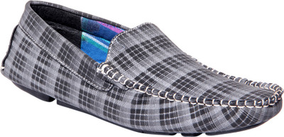 

Funk'd Check Loafers For Men(Black, White