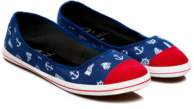 

Nell NP-04 Canvas Shoes For Women(Blue)
