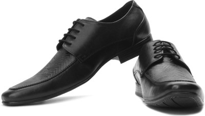 

Alberto Torresi Genuine Leather Lace Up Shoes For Men(Black)