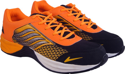 

Action Synergy 7164 Black/Orange Sports Walking Shoes For Men(Black