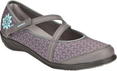 

NewFeel Baoma Grey Blue Flower Bellies For Women(Blue, 524;blue