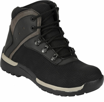 

Udenchi UD610BLACK Steel Toe Safety Boots For Men(Black)