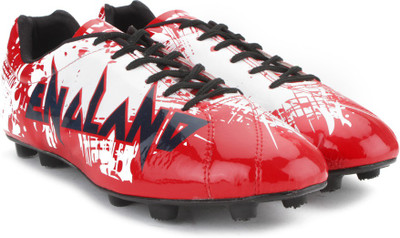 Nivia Destroyer England Football shoes For Men(Red, White