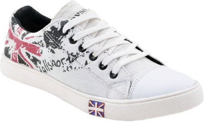 

BKD stylish printed Canvas Shoes For Men(White, Black