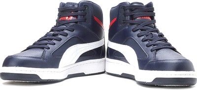 

Puma PUMA Rebound v.2 Hi Sneakers For Men(Navy, 01;peacoat;white