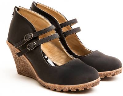 Marc Loire Women's Absolute Infinity Black Platform Ballerina Hee...
