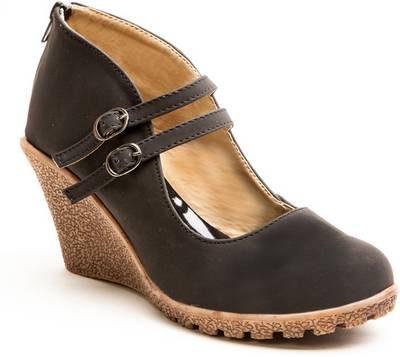 Marc Loire Women's Absolute Infinity Black Platform Ballerina Hee...