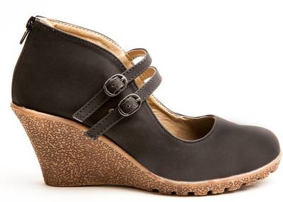 Marc Loire Women's Absolute Infinity Black Platform Ballerina Hee...