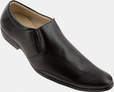 Zapatoz Black Office Slip On For Men(Black)