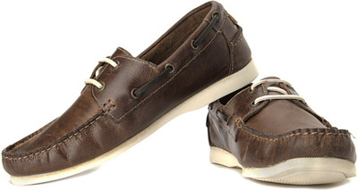 

Red Tape Men Genuine Leather Boat Shoes For Men(Brown, 2a;brown