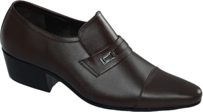 

Shoe Bazar Leather Slip On Shoes For Men(Brown)