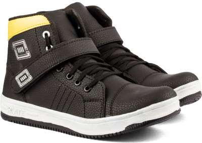 

Golden Sparrow High Ankle Casuals For Men(Black