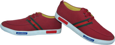 

Hedgehog Canvas Shoes For Men(Burgundy