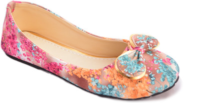 

Myra Beautiful Floral Bellies For Women(Multicolor), Brown