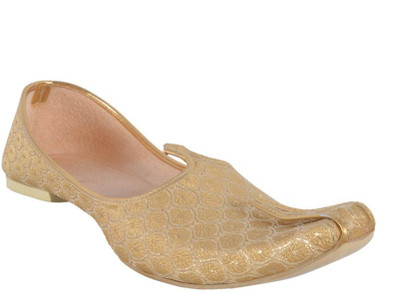 

DFR Golden Flower Jutti For Men(Gold, 02gold