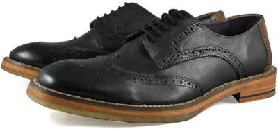 

Arden Smith Brogue Derby Lace Up Shoes For Men(Black, Tan
