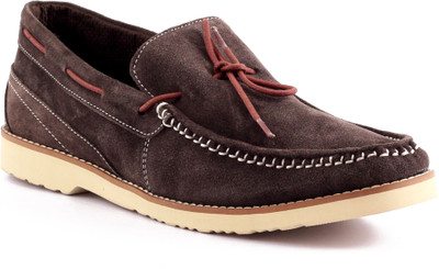 

Willywinkies Stylish And Trendy Boat Shoes For Men(Brown), Brown and purple