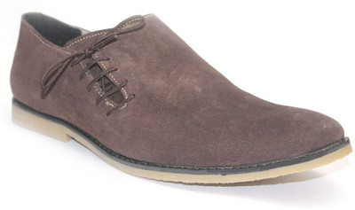 

Guava Suede Leather Side Casual Shoes For Men(Brown