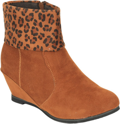 

TEN Ankle Length Color Women Boots For Women(Tan), Tan;07