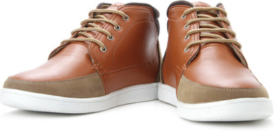 

Flippd Mid Ankle Sneakers For Men(Tan, Brown