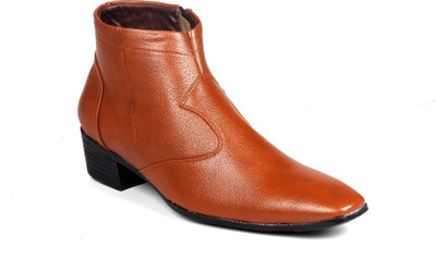 

Bxxy Height Increasing Corporate Casual Boots For Men(Tan
