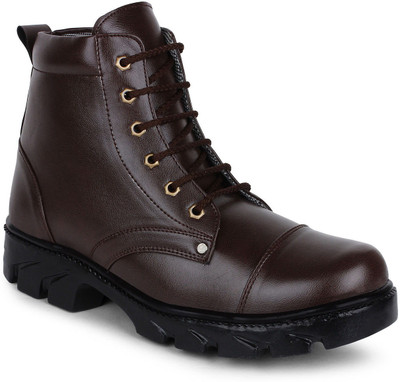 

BUWCH Buwch Casuals, Boots, Party Wear, Corporate Casuals For Men And Boys Brown Color Boots For Men(Brown, Dark brown