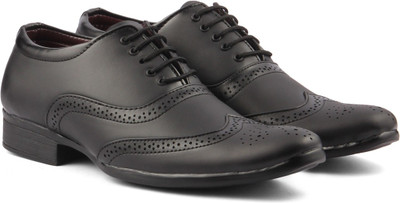

Golden Sparrow Golden Sparrow Men's Formal Shoe Lace Up For Men(Black)