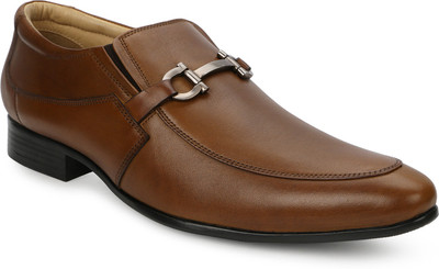 

Escaro Men's Formal Slip On For Men(Tan