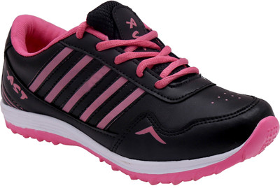

AST Astar Walking Shoes For Women(Black, Pink