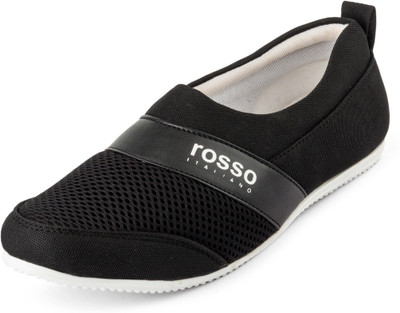 

Rosso Italiano Sneakers Sneakers For Men(Black, Black with white sole