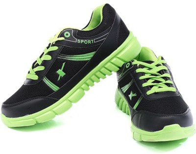 

Sparx Trendy Black Florocent Green Running Shoes For Men(Black, Green)