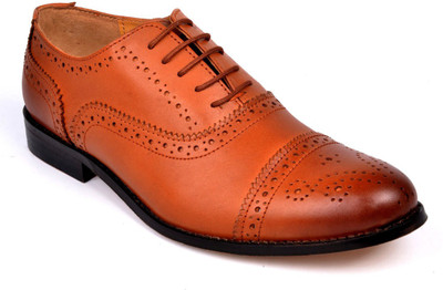 

Walker Styleways Excellent Oxford Brogue Lace Up Shoes For Men(Tan, Maroon, Cognac