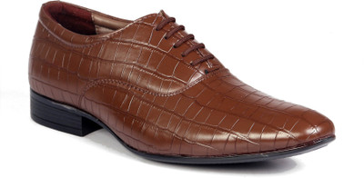

Levanse Designer Derby Lace Up For Men(Brown, Matte brown