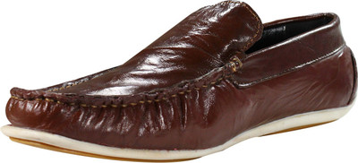 

Feather Leather Genuine Leather Tan Formal Shoes 050 Loafers For Men(Tan