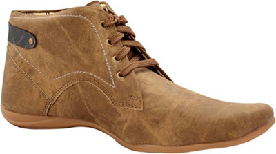

Smoky Tan Denim Casuals Shoes For Men(Tan